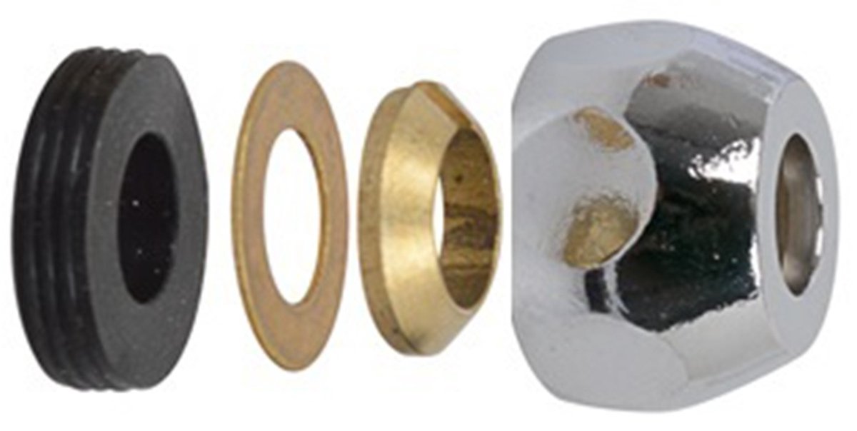 Kirchhoff MS Kompressionsmutter – Chrom – 3 8 x 8 mmq