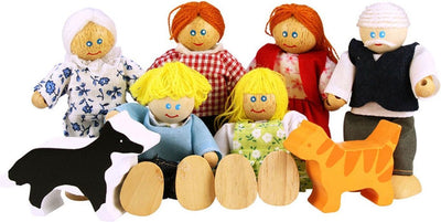 Bigjigs Holz Poppenhuis Familie