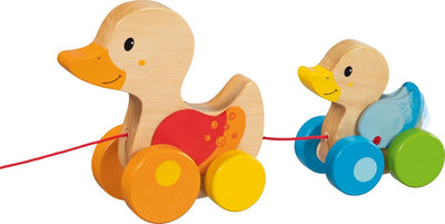 Goki Holz wandernde Tierfamilie Ente