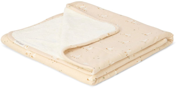 Little Dutch Krippendecke – Fleece – Beige – Neugeborene Naturals – Kleine Gans