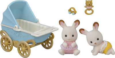 Epoche Sylvanische Familien 5432 Twin Chocolate Rabbit Set Twin Chocolate