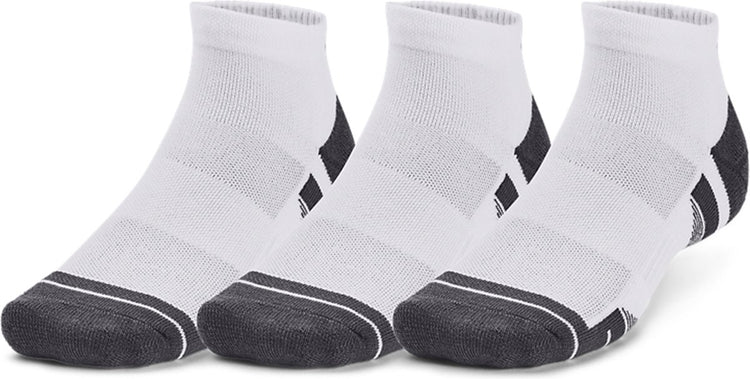Under Armour UA Performance Tech 3pk Low-Wht Unisex-Sportsocken – Weiß – Jetgrau
