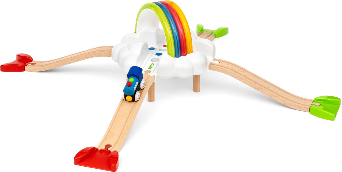 Brio mein erstes Eisenbahn-Set mit leuchtendem Regenbogen – 36002 – Eisenbahngleis