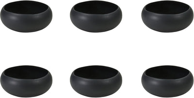 Medard de Noblat - Oslo schwarz - kleine Schüssel 12 cm - 6 Stück - Steingut