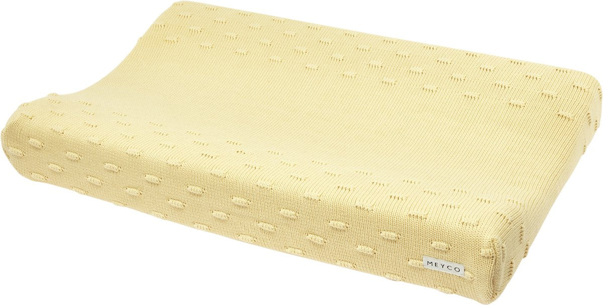 Meyco Baby Knots Wickelauflagenbezug – zartes Gelb – 50 x 70 cm