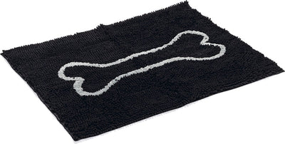 Dog Gone Smart Dirty Dog Hunde-Trockenmatte – Tiermatte – Schwarz – 88 x 68 cm
