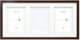 Deknudt Frames Multi-Fotorahmen - Braun - Passepartout - 3 Fotos 13x18