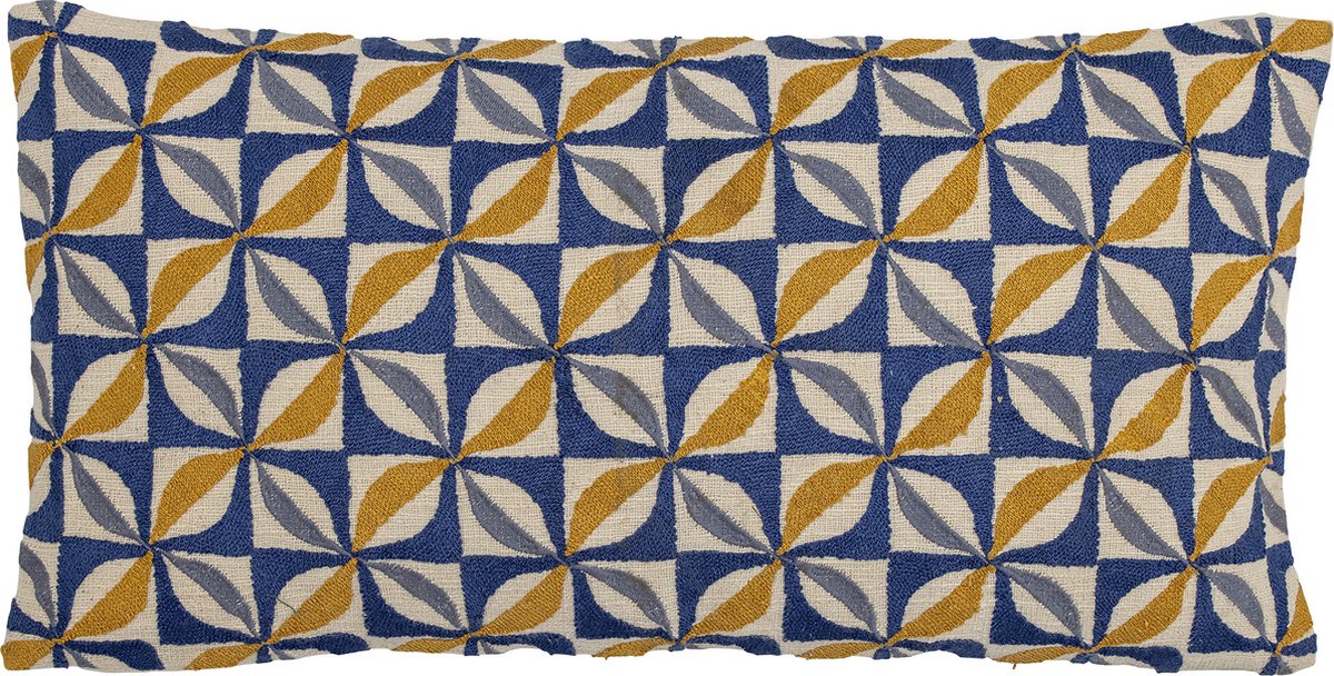 Creative Collection Calia Kissen, blau, Baumwolle