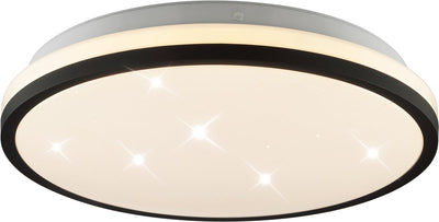 Brilliant Taya – Deckenleuchte – ø 28 cm – LED 12 W – 1600 lm – 2700 K 4000 K 6500 K – IP44 – Schwarz und Weiß