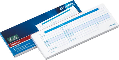 Djois Atlanta Quittungsheft – 74 x 210 mm – niederländischer Text – 100 Blatt – FSC – Vorteilspackung 5 Stück