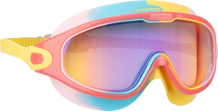 Waimea Schwimmbrille für Kinder – gebogen – Ölbeschichtung – mehrfarbiges Rosa