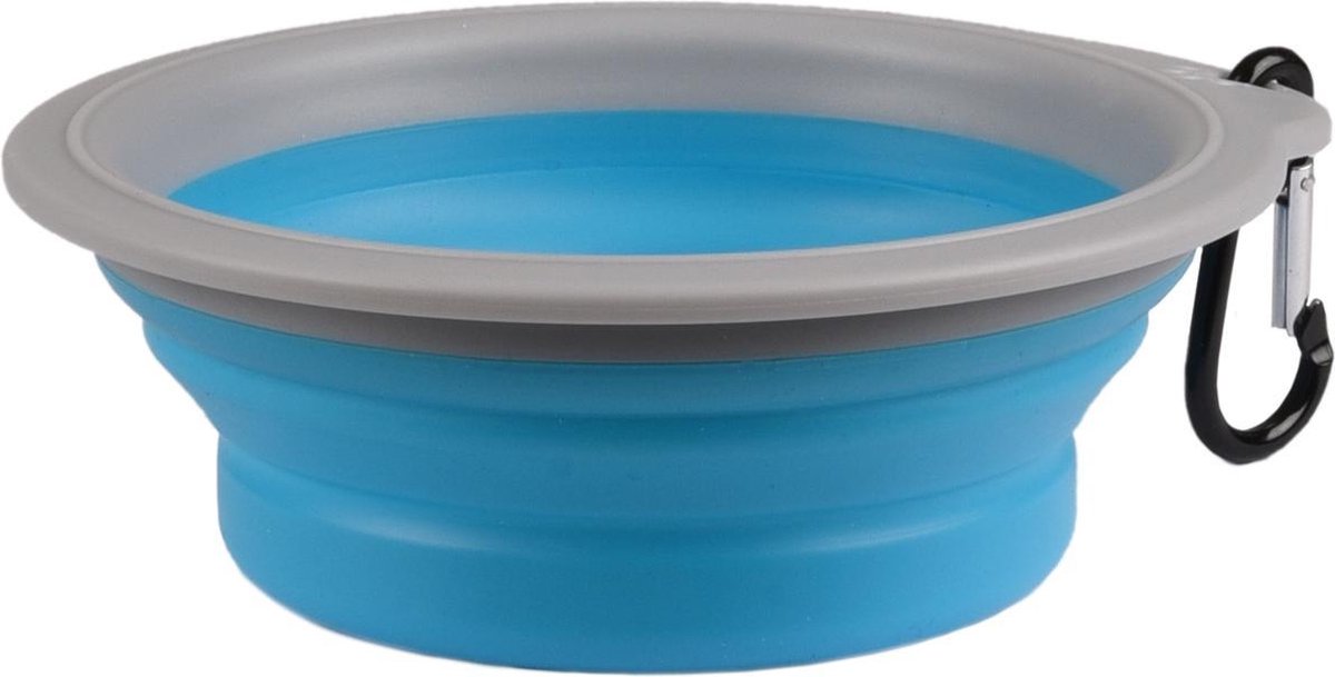 Flamingo Bubo – Futter- und Getränketopf für Hunde – Reise-Futtertopf Bubo Blaugrau 375 ml – 1 Stück – 129108 – 1 Stück