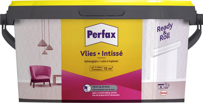 Perfax Fertigrollen-Tapetenklebevlies 2,25 kg | Vliestapete Tapetenkleister | Tapetenkleber transparent | Tapetenkleister für alle Oberflächen