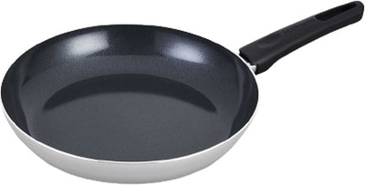 Brabantia Indu+ Bratpfanne – ø 28 cm – 100 % PFAS-frei – Keramik-Antihaftbeschichtung – Induktionsbratpfanne – spülmaschinenfest – Grau