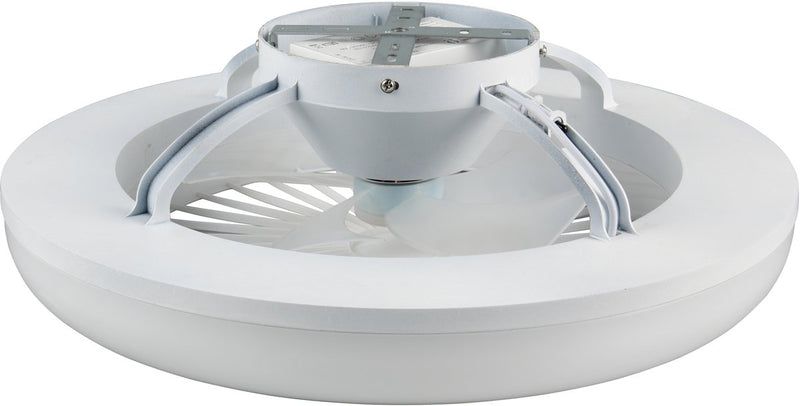 Rl Live Your Light Reality Mora - Deckenventilator - weiß - inkl. 1x SMD 13 W - Licht separat schaltbar - Fernbedienung - integrierter Dimmer - stufenlos einstellbare Lichtfarbe - Nachtlicht - Deckenmontage - 3 Geschwindigkeitsstufen - Timer - Speicher