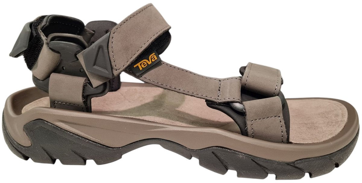 Teva M Terra Fi 5 Universal-Herrensandalen aus Leder – Dunkelgrau