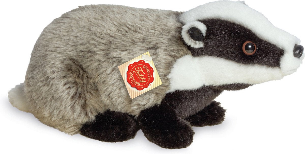 Teddy Hermann Kuscheltier Dachs – Plüsch-Waldtier von 30 cm – Premium-Qualität