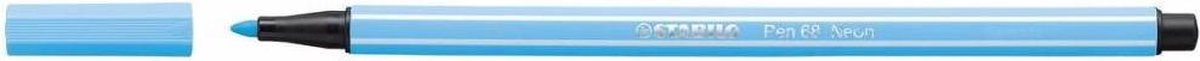 Stabilo Pen 68 - Filztip Stift - Blau fluorisieren (68 031)