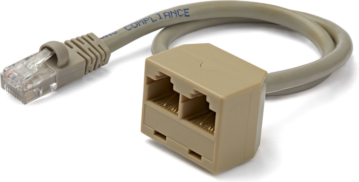 Startech 2-zu-1-RJ45-Splitter-Kabeladapter – f m