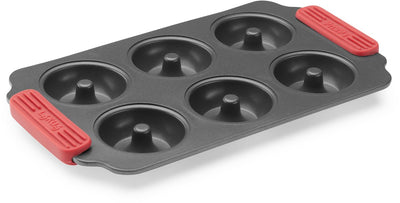 Lékué-Backform für 6 Donuts oder Bagels – antihaftbeschichtet – grau