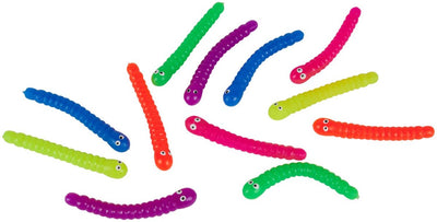 Eddy Toys Zappelwürmer Wackelwürmer – Zappelspielzeug gegen Stress – Wackelwurmspielzeug in leuchtenden Farben – Super dehnbares Zappelspielzeug für Kinder ab 3 Jahren