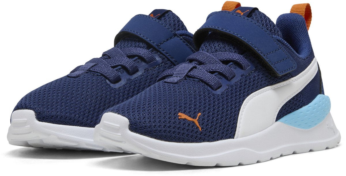 Puma anzarun lite ac+ ps Unisex-Sneaker – blaues Juwel – weiß-zinnoberrot