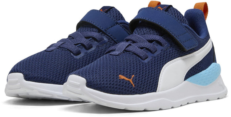 Puma anzarun lite ac+ ps Unisex-Sneaker – blaues Juwel – weiß-zinnoberrot