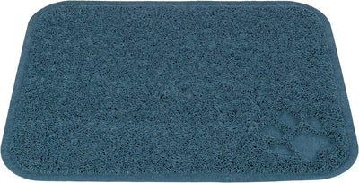 Trixie Reinigungsmatte – PVC blau – sammelt Katzenstreu, rutschfest, 45 x 37 cm