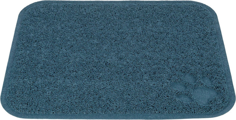 Trixie Reinigungsmatte – PVC blau – sammelt Katzenstreu, rutschfest, 45 x 37 cm