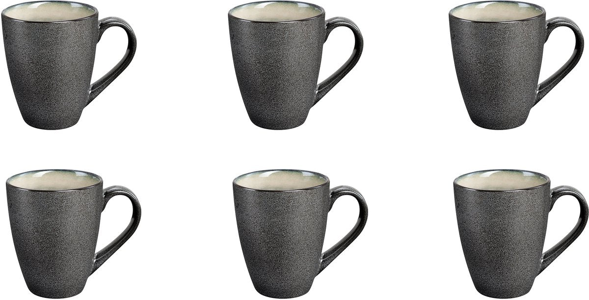 Medard de Noblat - Schattenperlmutt - Becher 30 cl - 6 Stück - Steingut