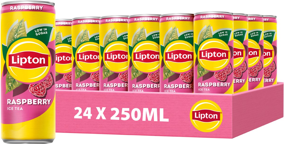 Lipton Eisteedose – Himbeere – mit Himbeergeschmack – 24 x 250 ml – Vorteilspack