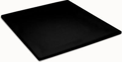 Spannbettlaken mit Cinderella-Topper – 2 Personen – weich – Jersey – 180 x 200 210 cm – bis 12 cm hoch – schwarz