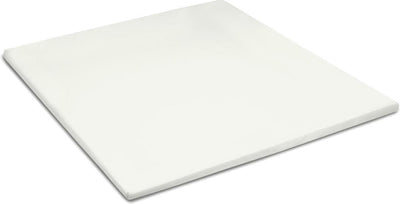 Cinderella Sundays Spannbettlaken – Topper – 100 % Baumwollsatin – 90 x 200 cm – bis 15 cm – Elfenbein