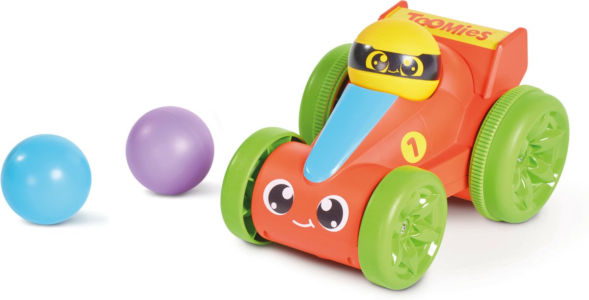 Tomy Pop Go Rennwagen rot – Spielzeug für Kleinkinder – Spielen und Lernen