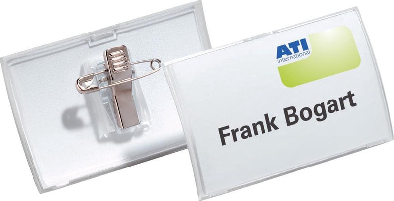 Kombi-Anstecker Clickfold langlebig 8211 PP 75x40mm 25 Stück