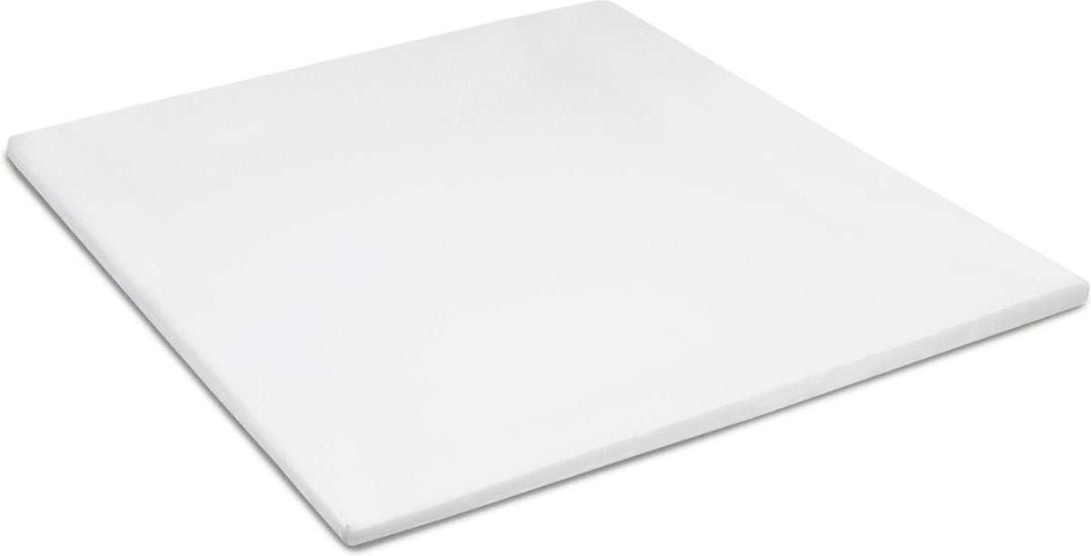Cinderella - Topper-Spannbettlaken - bis 15 cm Matratzenhöhe - Doppeljersey - 80-90x200 210 cm - weiß