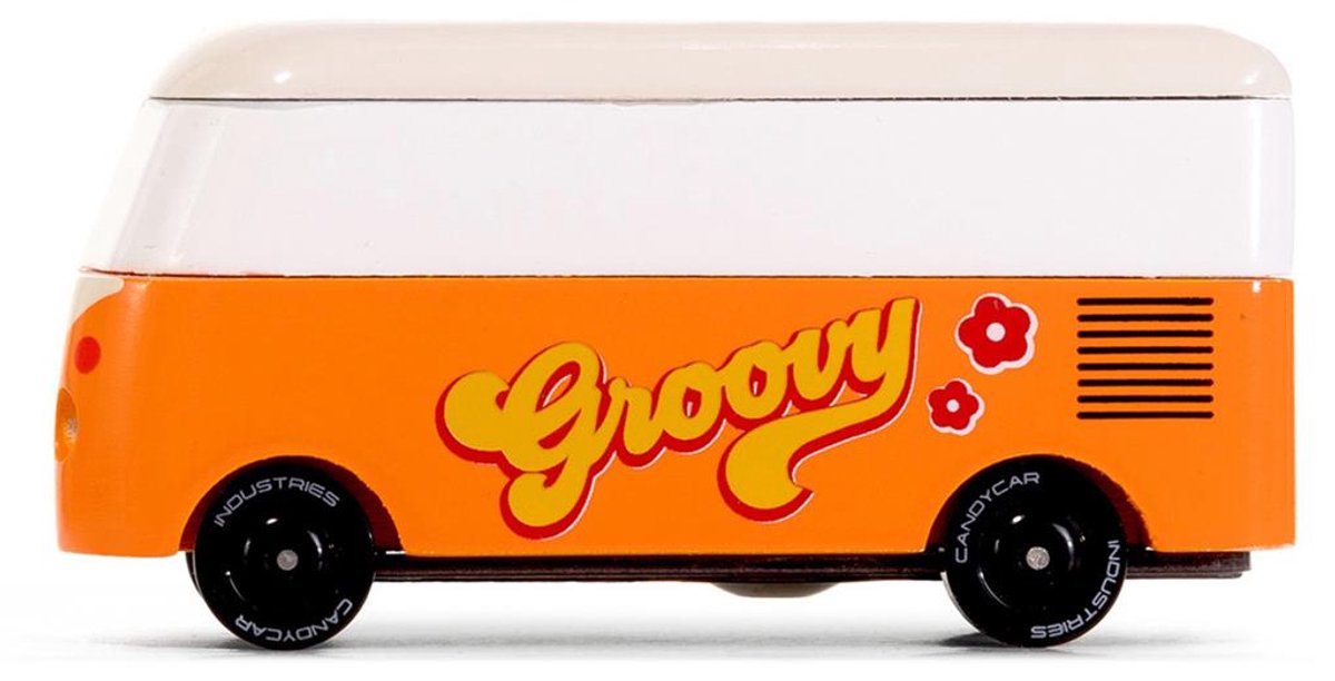 Candylab Spielzeugauto VW T1 orange - Candycar World Van.
