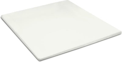 Cinderella-Wochenende – Topper-Spannbettlaken (bis 15 cm) – Baumwolle – 180 x 210 cm – Elfenbein