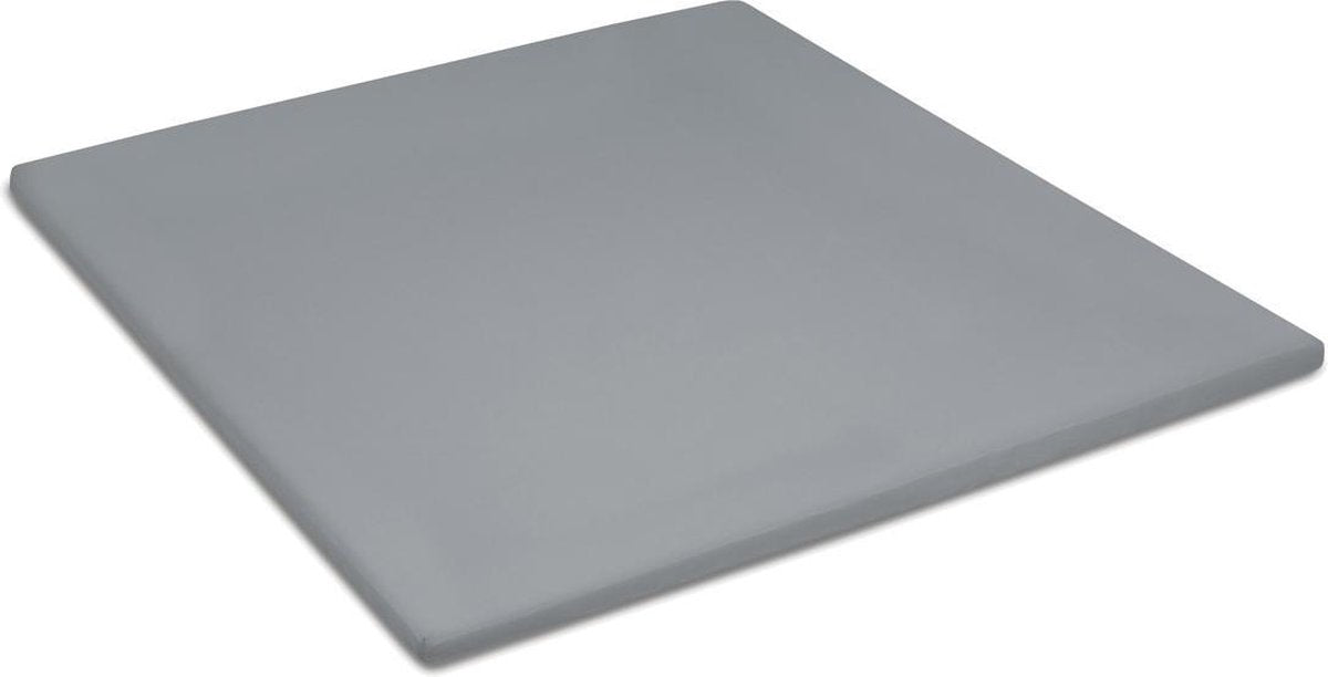 Damai Organic - Topper-Spannbettlaken (bis 15 cm) - Bio-Satin - 100x220 cm - Grau