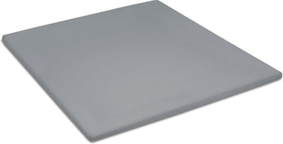 Damai Organic - Topper-Spannbettlaken (bis 15 cm) - Bio-Satin - 100x220 cm - Grau