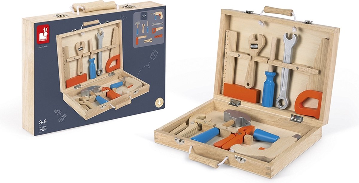 Janod - brico'kids - Werkzeugkiste aus Holz