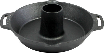 Valhal Outdoor-Hühnerpfanne aus Gusseisen, Geflügelpfanne – Gusseisen – mit Griffen – vh28cs