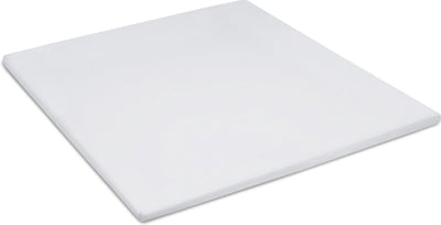 Cinderella Sundays Spannbettlaken – Topper – 100 % Baumwollsatin – 200 x 220 cm – bis 15 cm – hellgrau