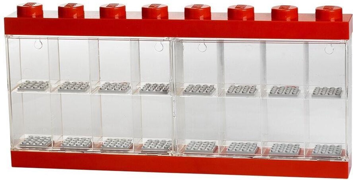 Zimmer Kopenhagen Lego Minifiguren Display -Hülle 16 rot