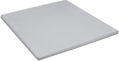 Cinderella-Wochenende-Spannbettlaken – Topper – Baumwolle – 180 x 210 cm – bis 15 cm – hellgrau