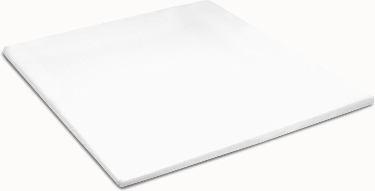 Cinderella Topper-Spannbettlaken – Baumwolle – Jersey – 80 90 x 200 210 cm – bis 12 cm Höhe – weiß