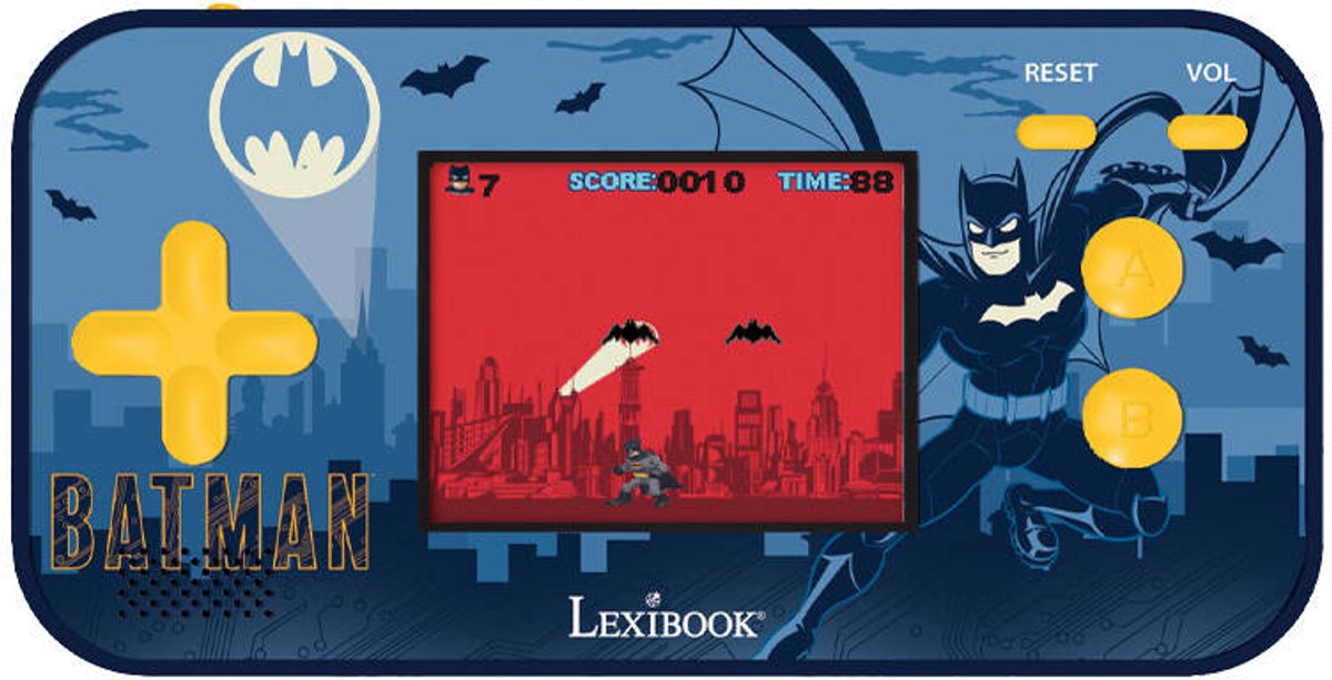 Lexibook Batman Compact Cyber Arcade® Taschenspielkonsole mit Farb-LCD 2,5'' und 150 Spielen, darunter 10 aus dem Batman-Universum