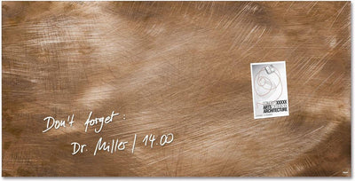 Sigel Glas-Magnettafel – Artverum – 91 x 46 cm – Bronze – Si-gl267