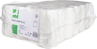 Q-Connect Toilettenpapier, 2-lagig, 200 Blatt, Packung mit 12 x 4 Rollen