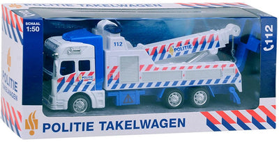 1-1-2 Pull-Back Police Tow Truck